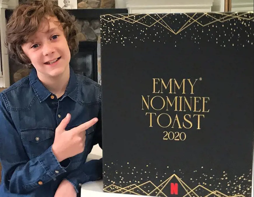 Luke shared a loving picture of himself as Emmy celebrations starts, with the Netflix Virtual Emmy Nominee Toast with Ted Sarandos.
