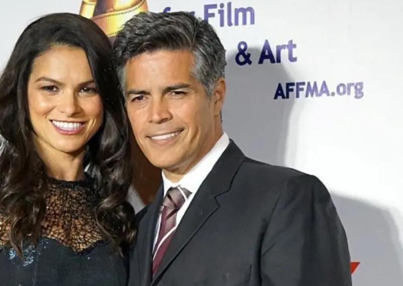 Actor Esai Morales and His Wife Attending The Film Festival