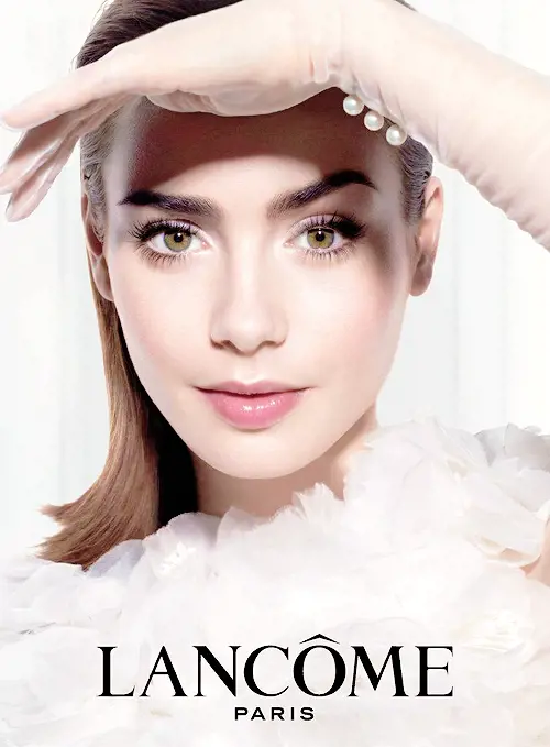 Lily Collins frequently works with Lancome