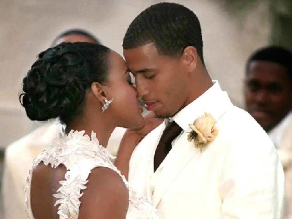 Malaysia and Jannero Pargo during their wedding. 