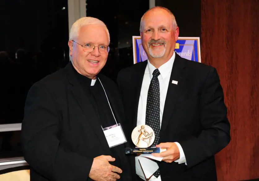 CEO and Chairman of Tunnel to Towers Foundation, Frank Siller, honored as the 2019 recipient of the Christopher Leadership Award.