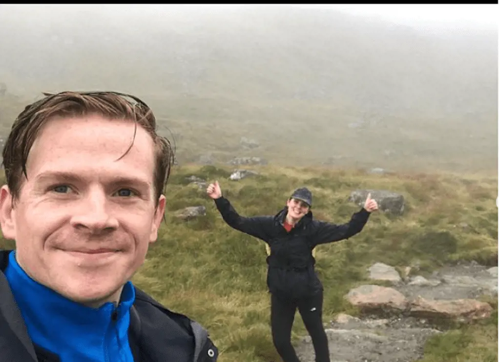 Nick Eardley enjoying hiking with his possible gilrfriend in Scotland  