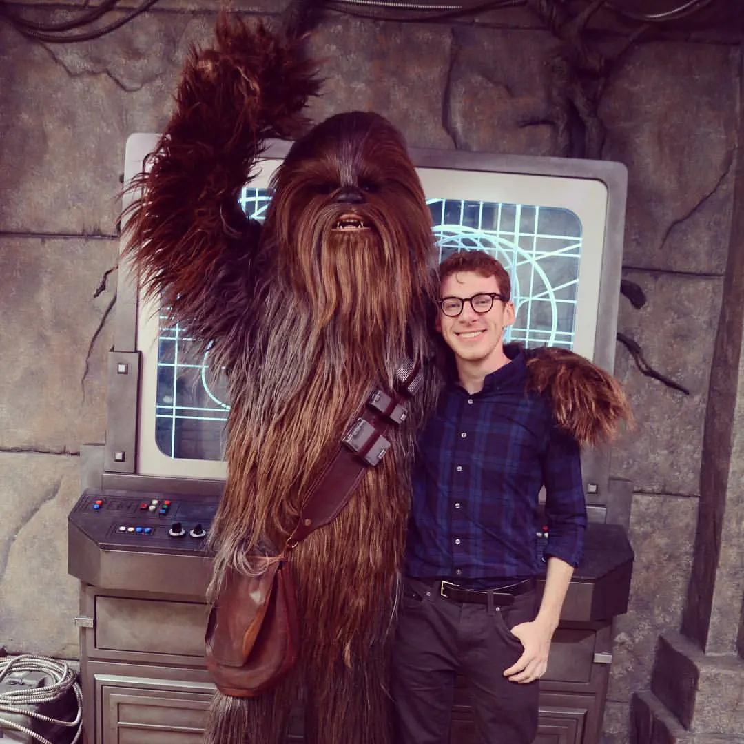 John clicked a picture with Chewbacca during his vacation in 2018