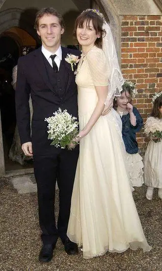 Emily and her partner Alessandro at their Wedding in Oxford in January 2003