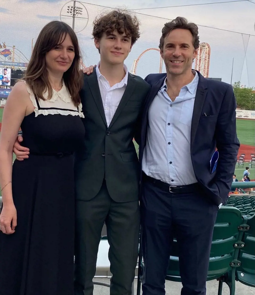 Emily and Alessandro at their son's graduation ceremony on June 8, 2021