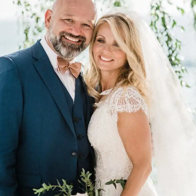 Darcey's loving mother and father picture of their wedding