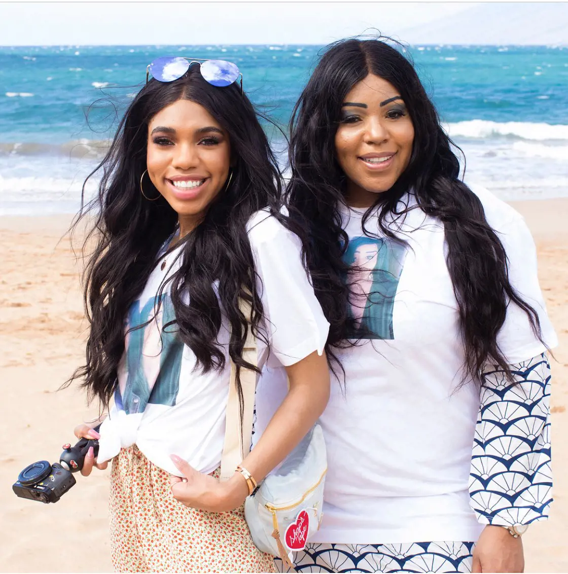 Teala posted a photo with her mum at the beach captioned 