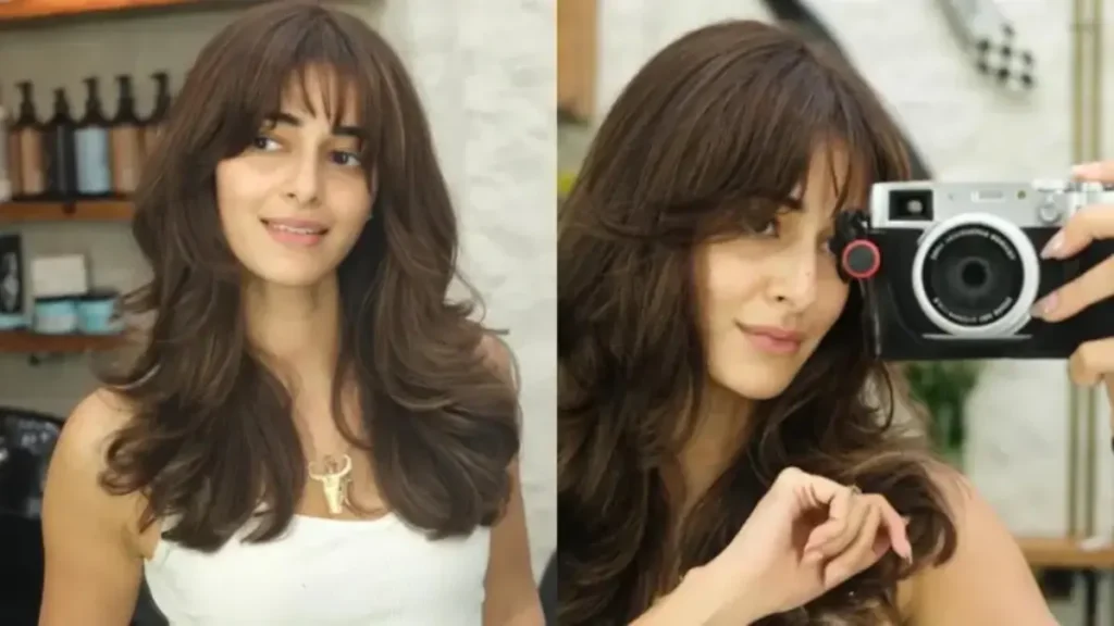 ananya panday new look viral, ananya panday bangs, ananya panday haircut, ananya panday makeover, ananya panday viral look, ananya panday latest look, ananya panday new hairstyle, ananya panday fringe look, ananya panday social media buzz, ananya panday trending news, bollywood celebrity makeover, bollywood beauty trend, celebrity haircut trend, viral celebrity look, showbiz cast, ananya panday fan reactions, ananya panday fashion update, bollywood style icon, celebrity transformation, entertainment news bollywood