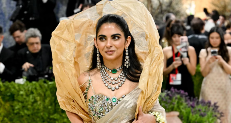 Isha Ambani Met Gala 2026, Isha Ambani diamonds, Met Gala 2026, Isha Ambani saree, Met Gala viral looks, celebrity fashion 2026, Isha Ambani jewellery, Bollywood Met Gala, luxury celebrity fashion, viral Met Gala moments, Indian fashion global stage, celebrity style news, diamond jewellery look, ShowBizCast, Hollywood fashion news,